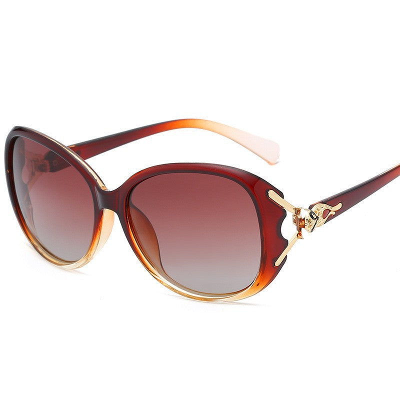 Wholesale Women's Fox Head Large Frame Gradient Sunglasses