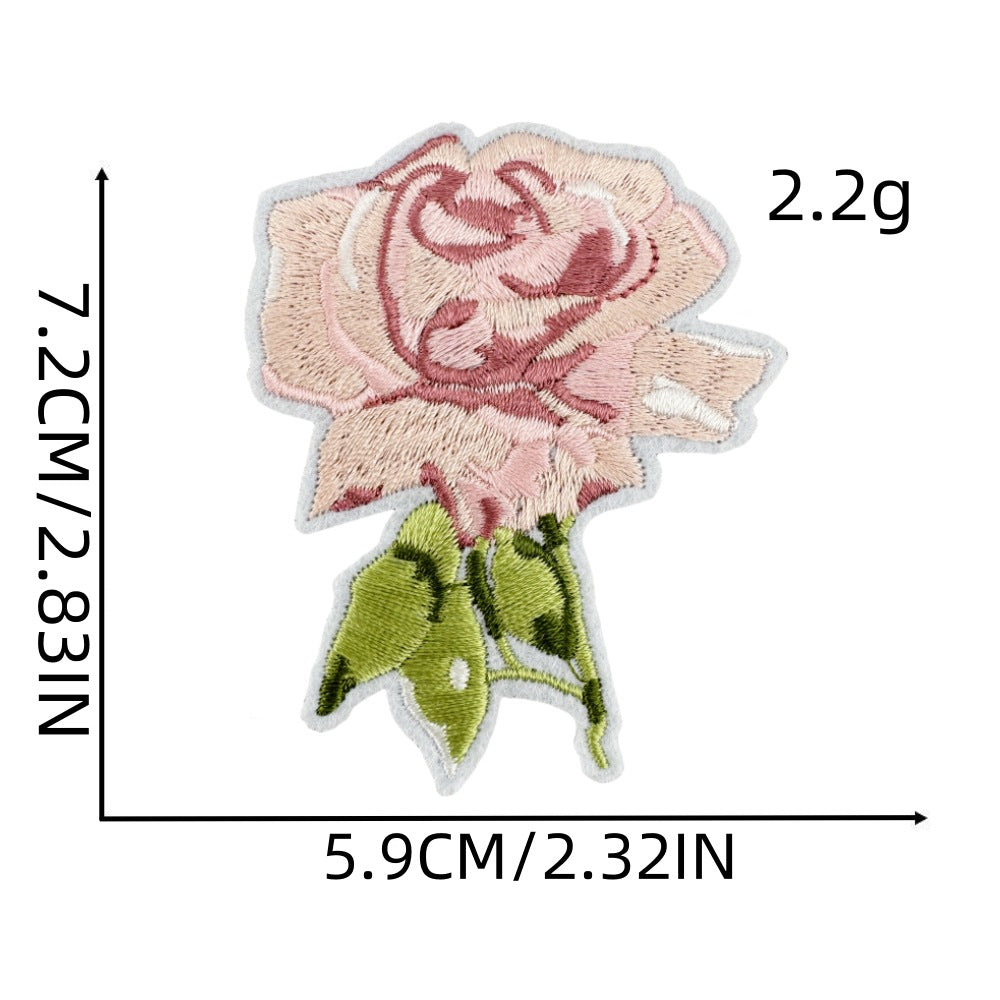 Wholesale Cartoon Pink Heart Cloth Patch Red Lip DIY Patches