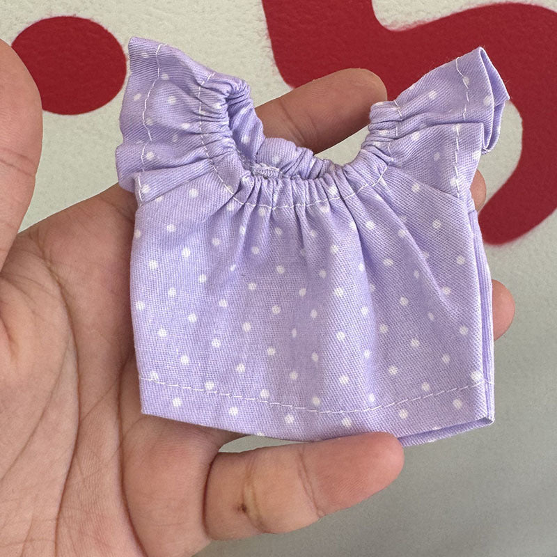 Wholesale Little Skirt  Can Wear Floral Dress 10cm Pendant Doll Clothes Accessories