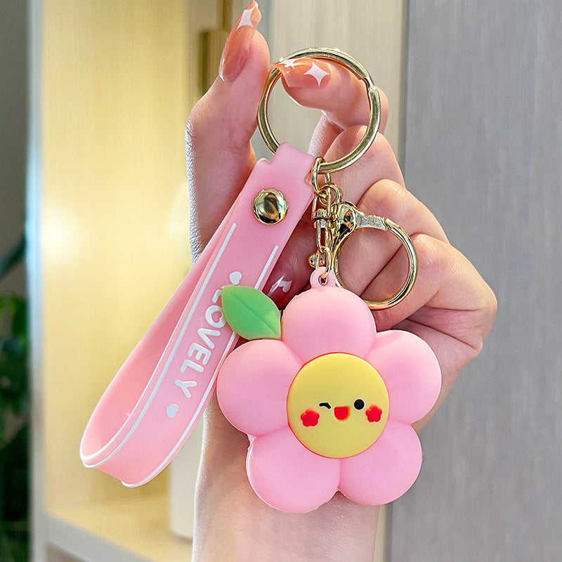 Wholesale A Little Flower Cartoon Keychains