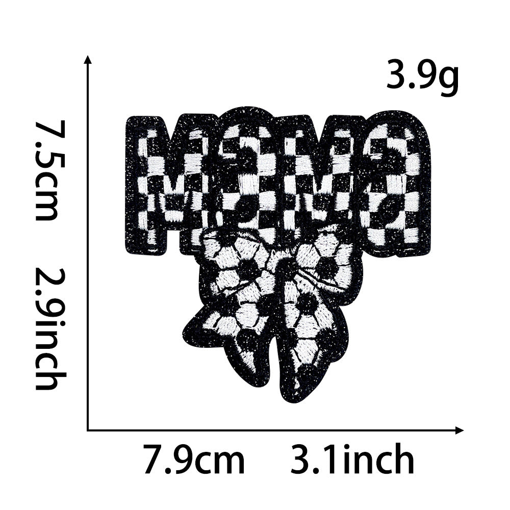 Wholesale Trendy Blue Ball Sequin Embroidered Patch With Bow Iron On Adhesive For Coats DIY Fashion Accessory Gift