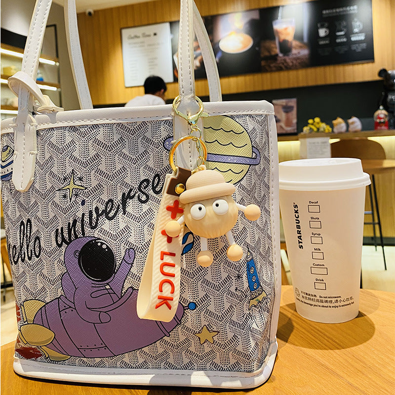 Wholesale Silicone Small Coal Ball Keychain