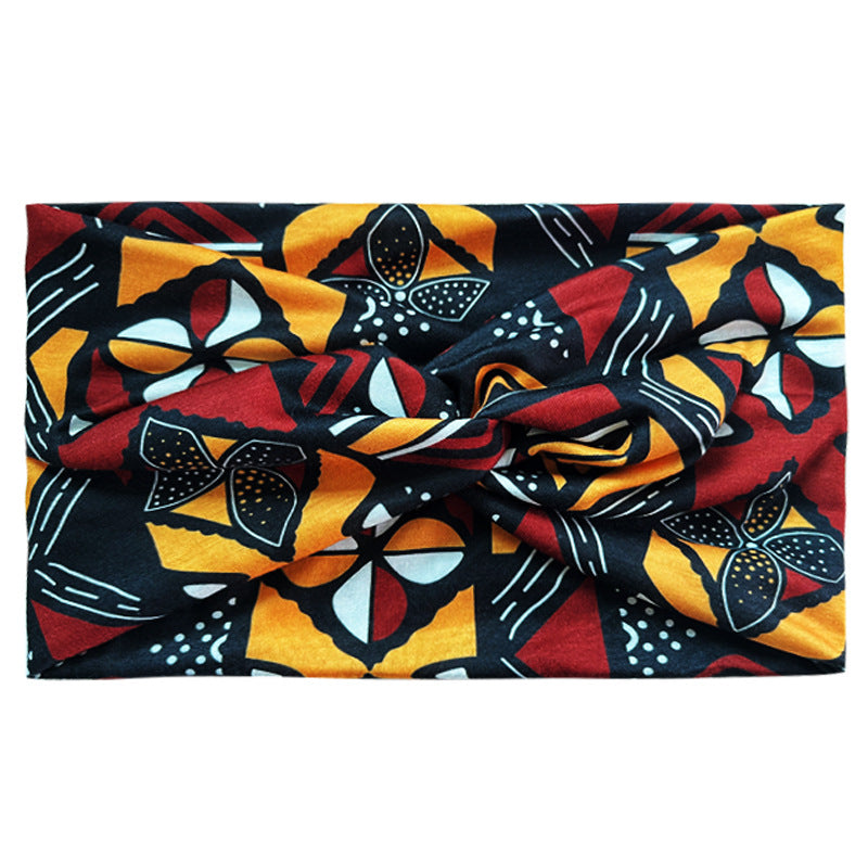 Wholesale Bohemian Yoga Sports Wide Anti sweat Stingy Cotton Headband