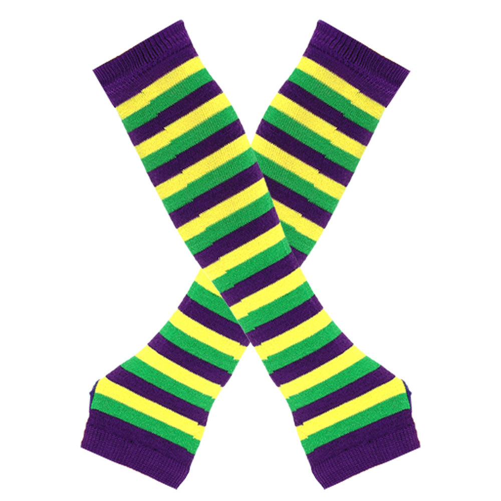 Wholesale Christmas Spring and Autumn Thin Elbow-Length Fingerless Arm Sleeves