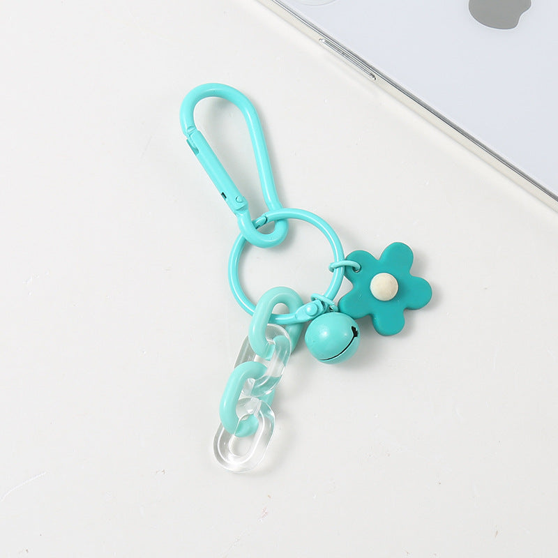 Wholesale Flower Chain Bell Keychain