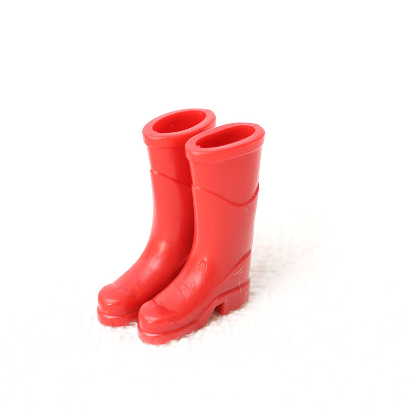 Wholesale 3pair mini rain boots ob11 doll shoes silicone Doll accessories