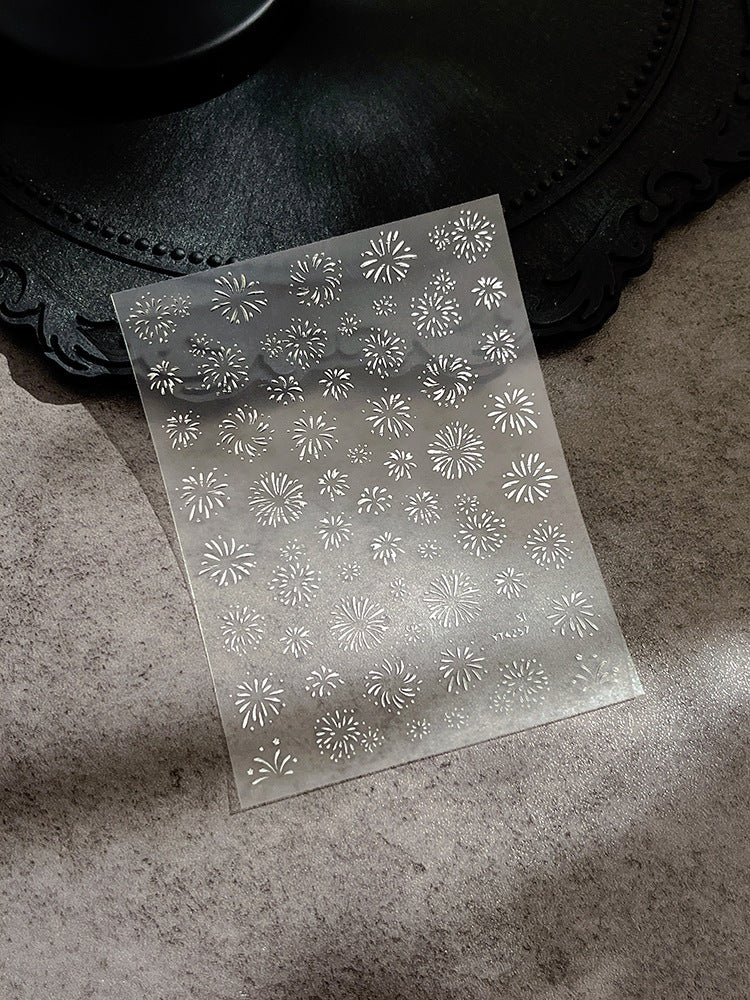 Wholesale Fireworks bloom nail art stickers