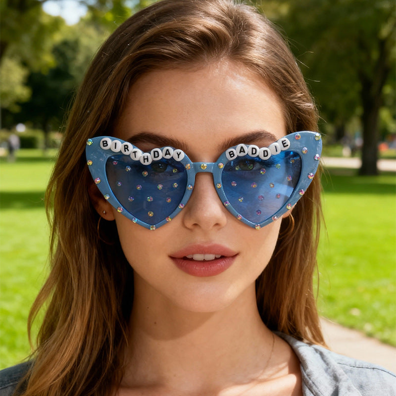 Wholesale Party Heart Earrings Men' s/ women' s sunglasses