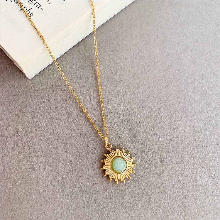 Wholesale Titanium Steel Non-fading Ball Oval Necklaces