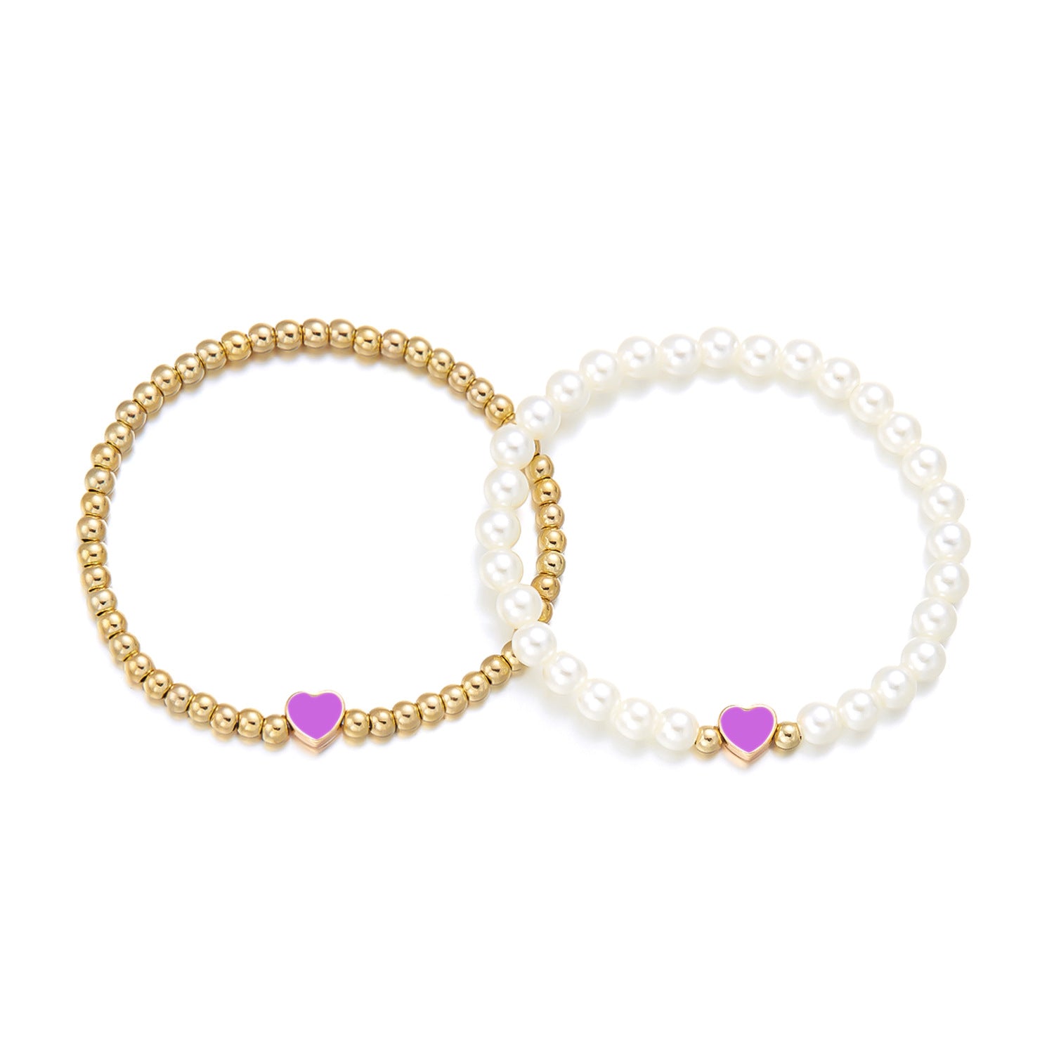 Wholesale Love Pearl Double layer Bracelet