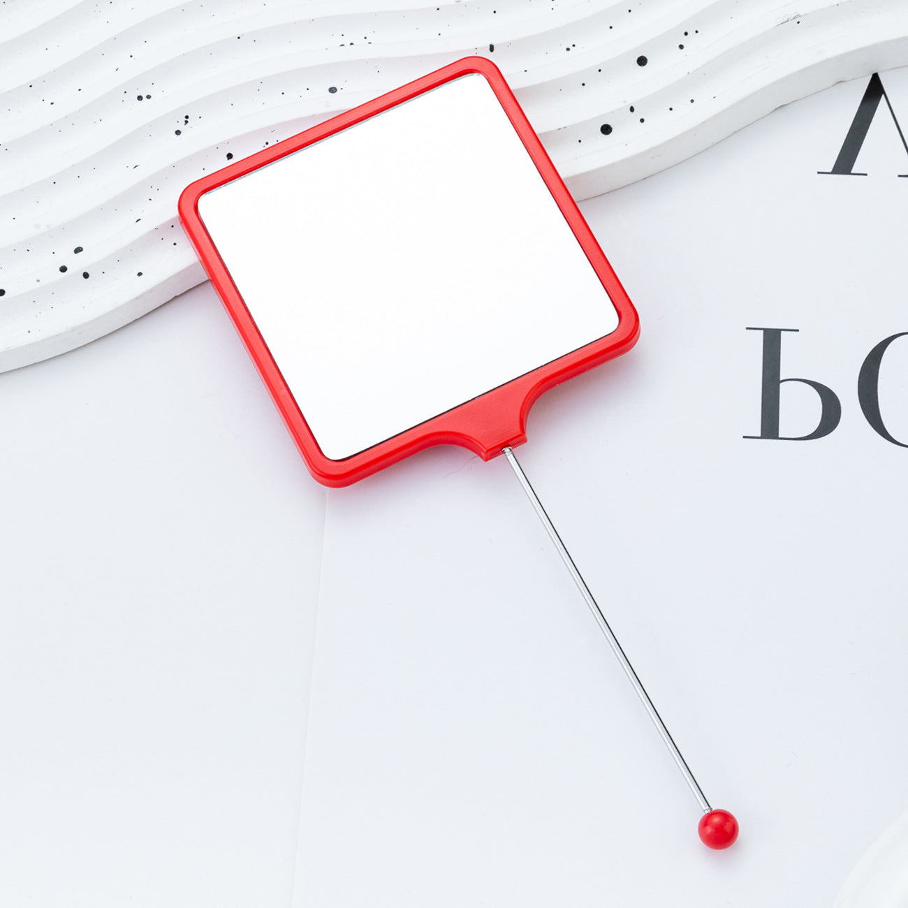 Wholesale Multicolor hand-held square DIY small mirror