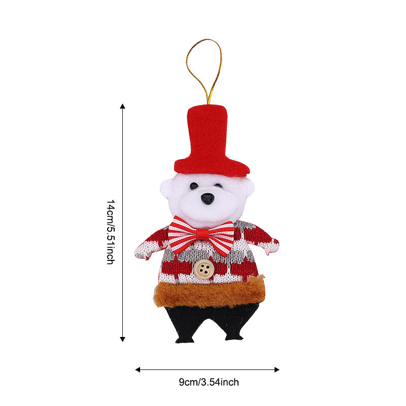 Wholesale Christmas tree ornaments  snowman  cartoon reindeer  bell ornaments