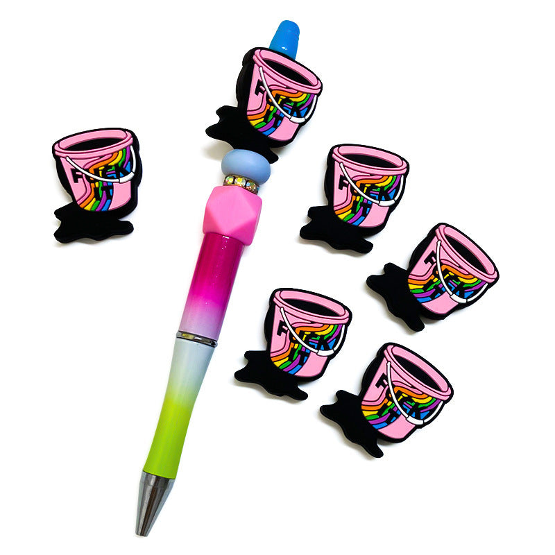 Wholesale 10pcs Colorful Handheld Bucket Focal Beads