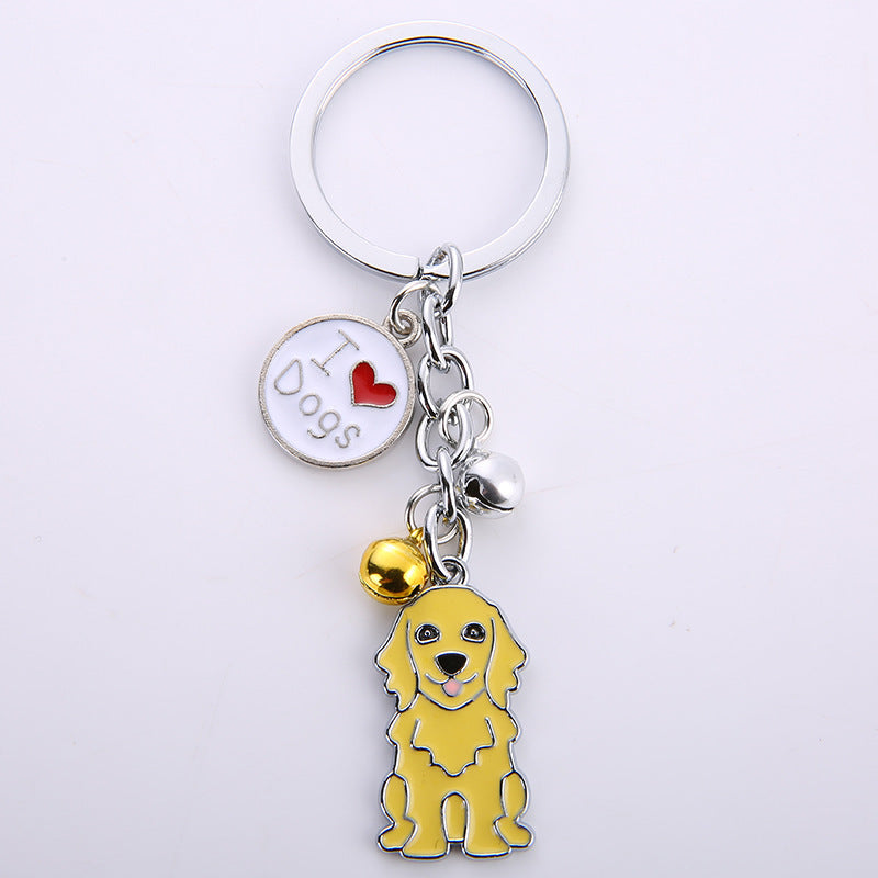 Wholesale Pet Dog Bell Metal Keychains