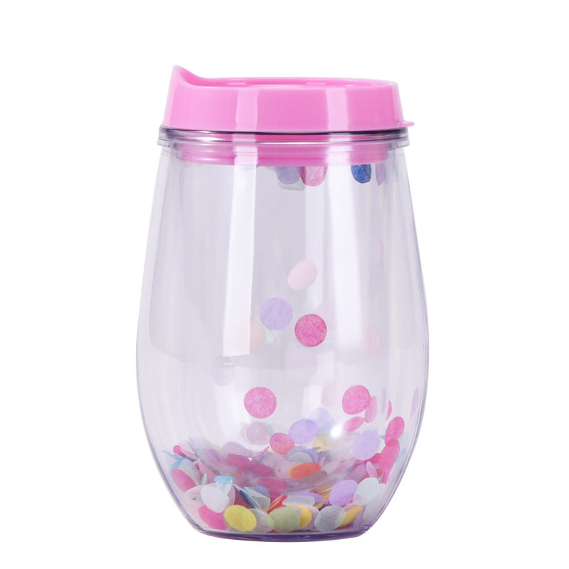 Wholesale U-shaped eggshell cup 10oz settable belly cup egg thermos cup