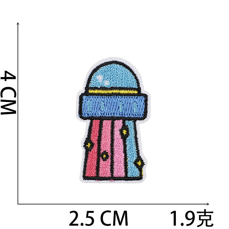 Wholesale 41 Piece Space Rabbit Embroidered Patches Set With Astronaut And Star Designs DIY Clothing Decoration Boutique Craft Supply