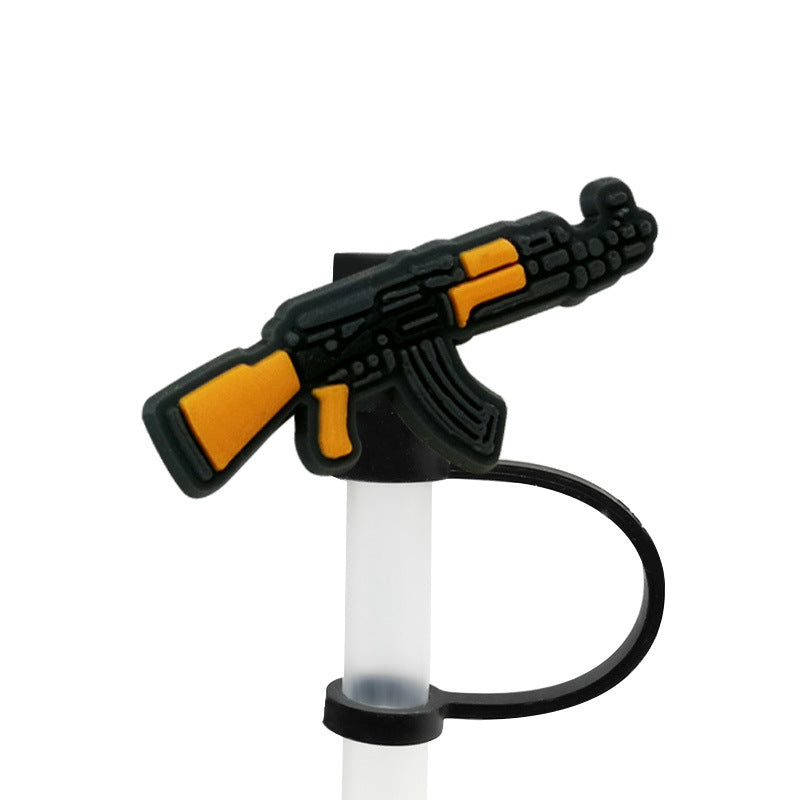 Wholesale 10pcs/pack Party straw clip straw cap silicone dust plug straw decoration