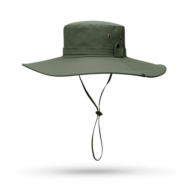 Wholesale Enlarged Brim Sunshade Men's Fisherman Outdoor Hiking Hat