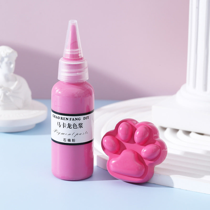 Wholesale High Concentration Macaron DIY Solid Color Paste Color Essence Hand drawn Bead Drop Adhesive Nail Oil Adhesive Epoxy Resin Color Paste