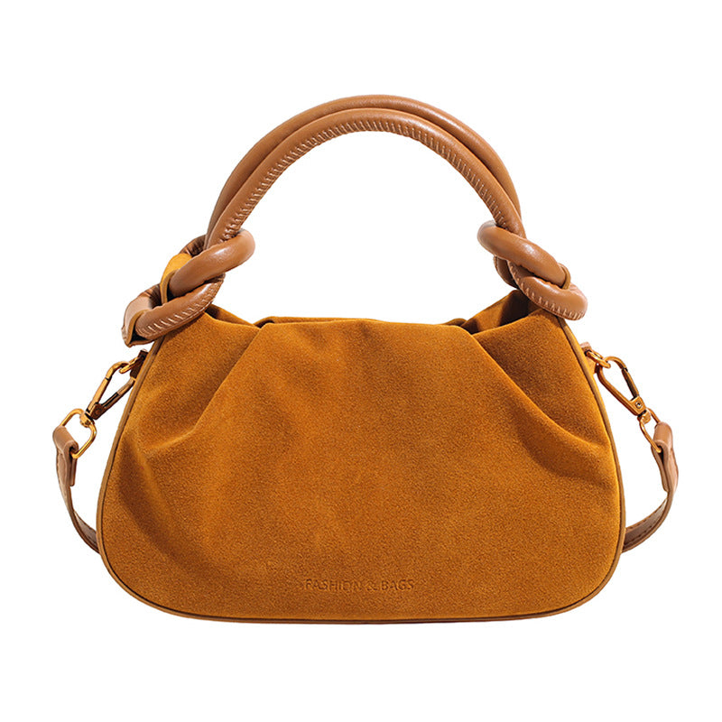 Wholesale PU leather bucket high-end versatile crossbody bag