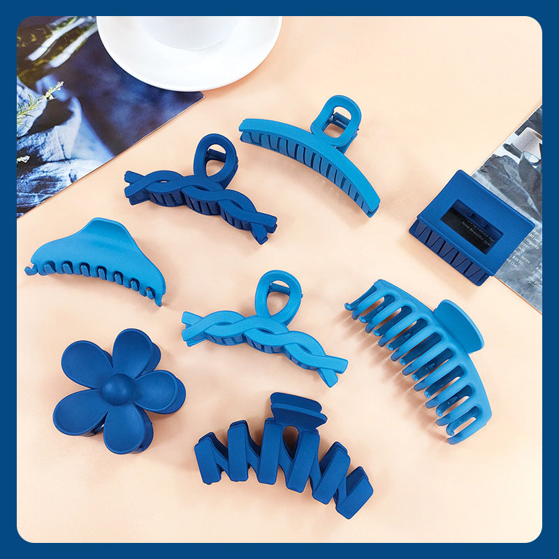 Wholesale Blue Plastic Hair Clips