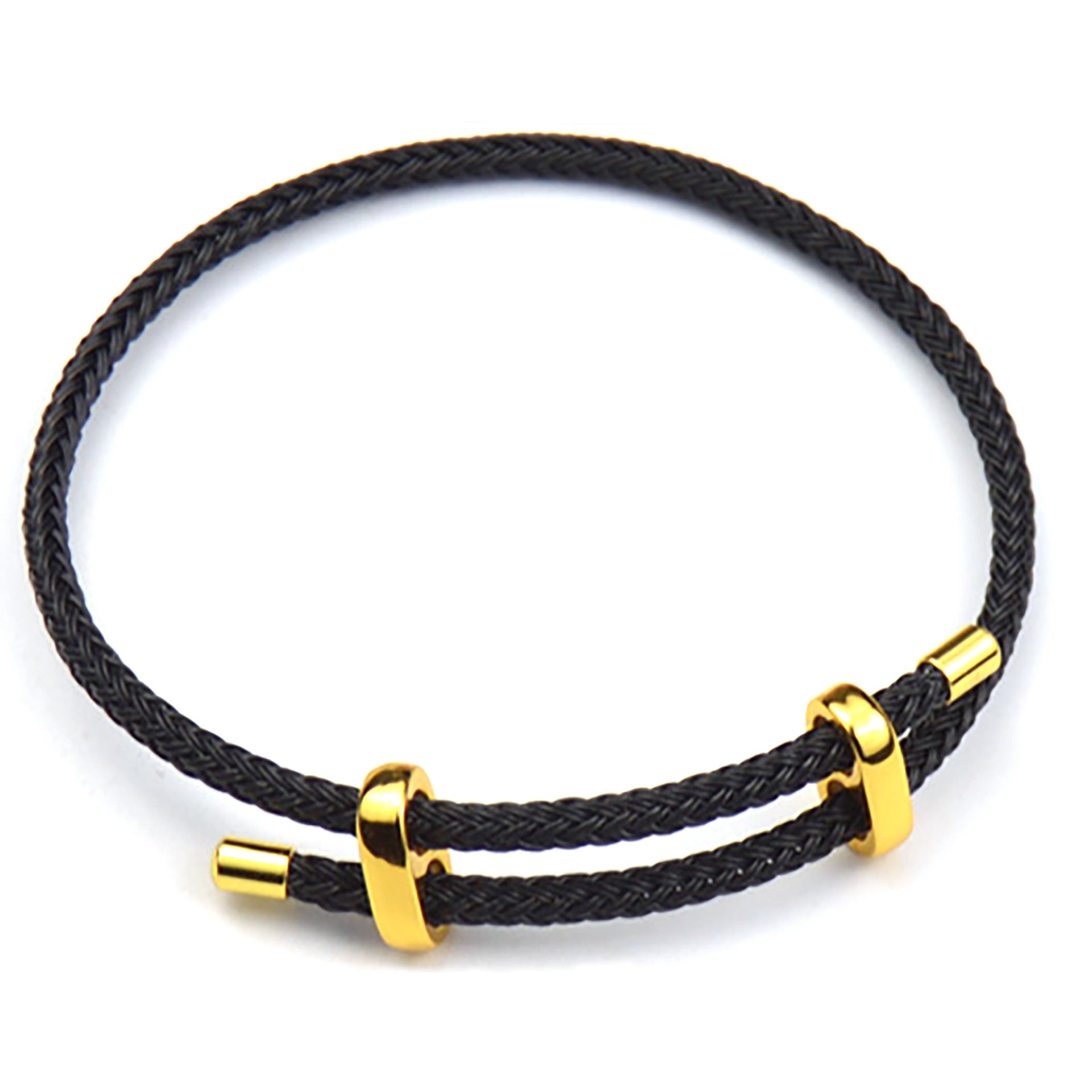 Wholesale Adjustable Steel Wire Bracelet with Figure Buckle