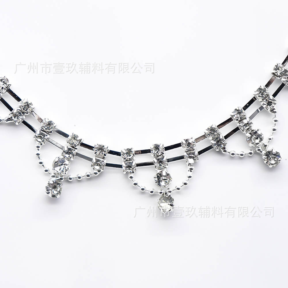 Wholesale Water Diamond Claw Chain Crystal Diamond Chain DIY Patches