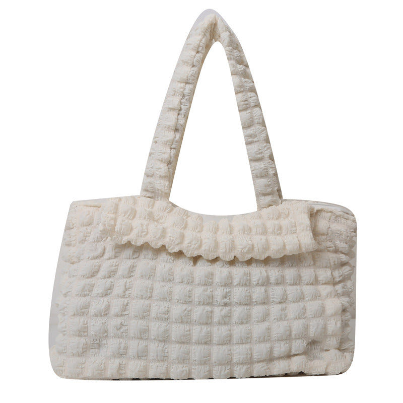 Wholesale Pleated Bubble Bag Hand Shoulder Bag