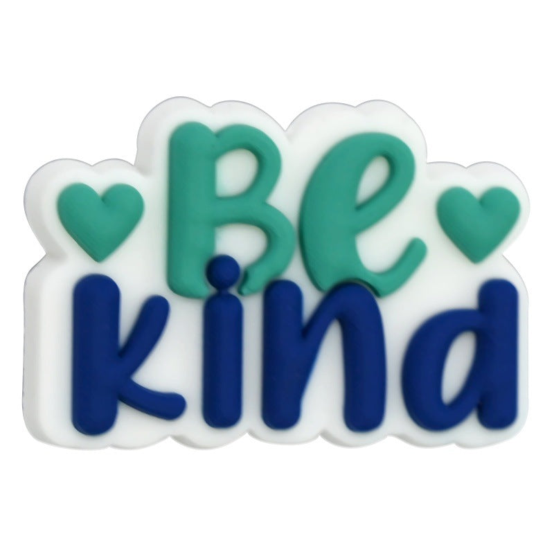 Wholesale Random 100pcs/pack  English phrase series cartoon beads