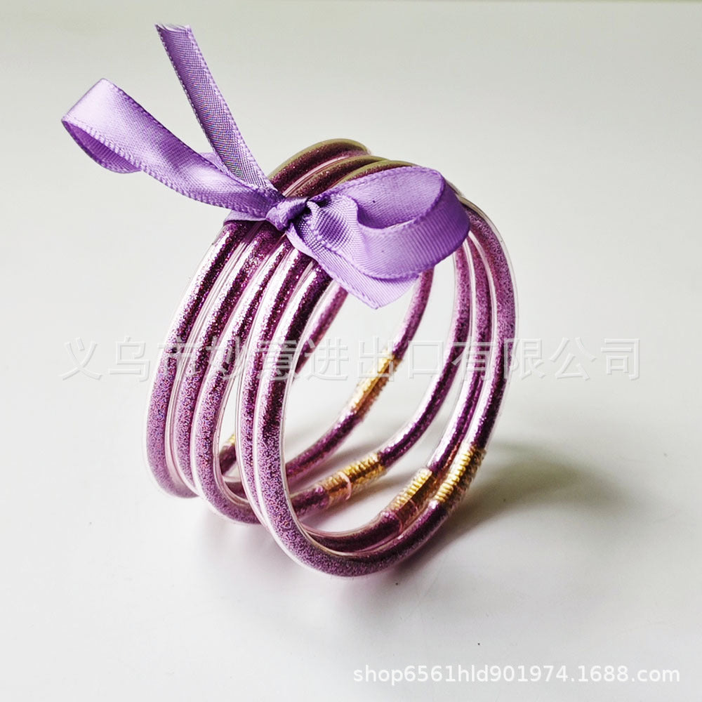 Wholesale 5 Layers Silicone Gold Powder Bracelet