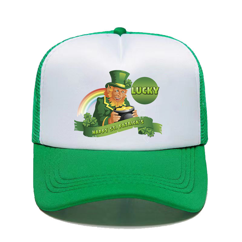 Wholesale Polyester St. Patrick's Day Shamrock Baseball Cap