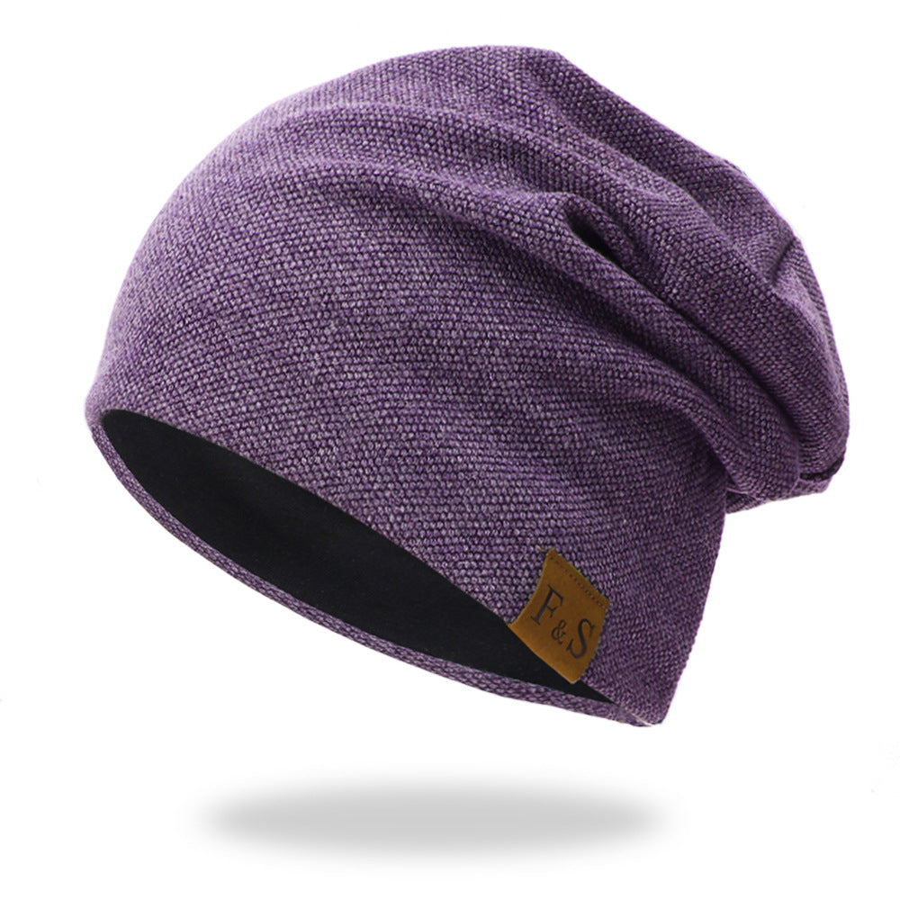 Wholesale Autumn and Winter Plush Loose Polyester Knitted Hats