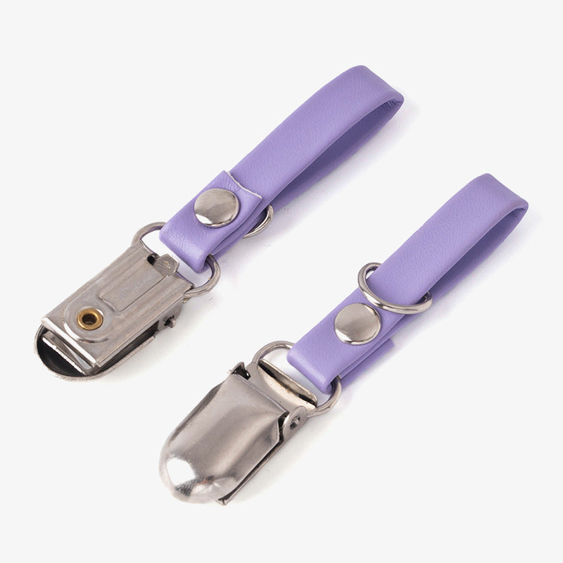 Wholesale 100pcs Creative Colorful Keychain PU Leather Duckbill Keychain