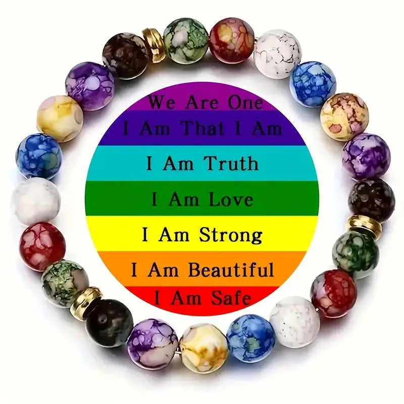 Wholesale color yoga bracelet resin natural stone bracelet