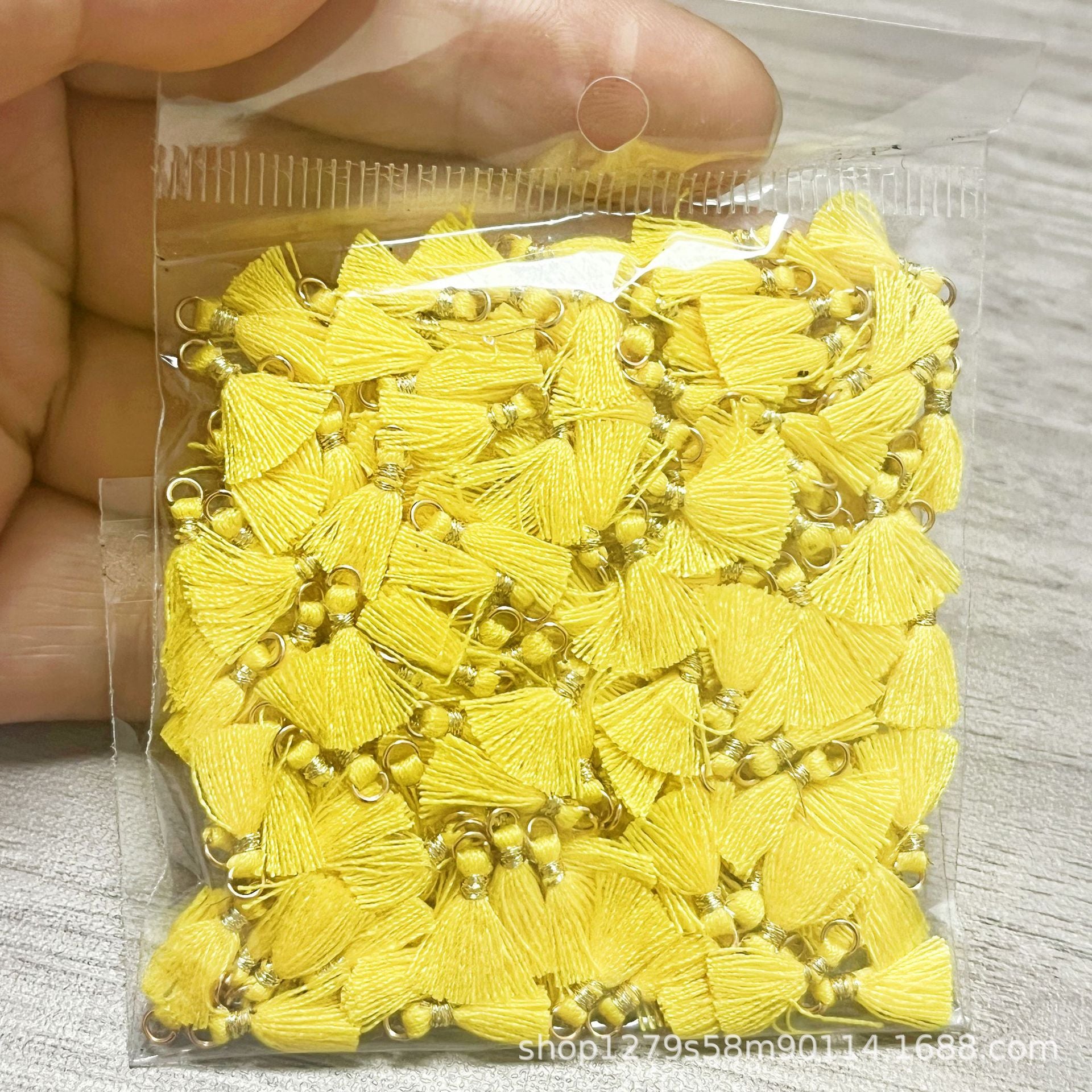 Wholesale 100PCS Mini Cotton Tassel  Earrings Hair Accessories Bracelet