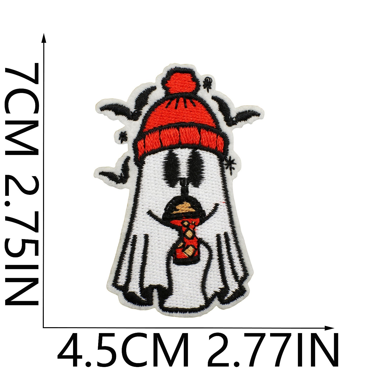 Wholesale Iron On Ghost Pumpkin Embroidery Patch Cute Witch Applique For Clothing Holiday Craft Supply For DIY Decor
