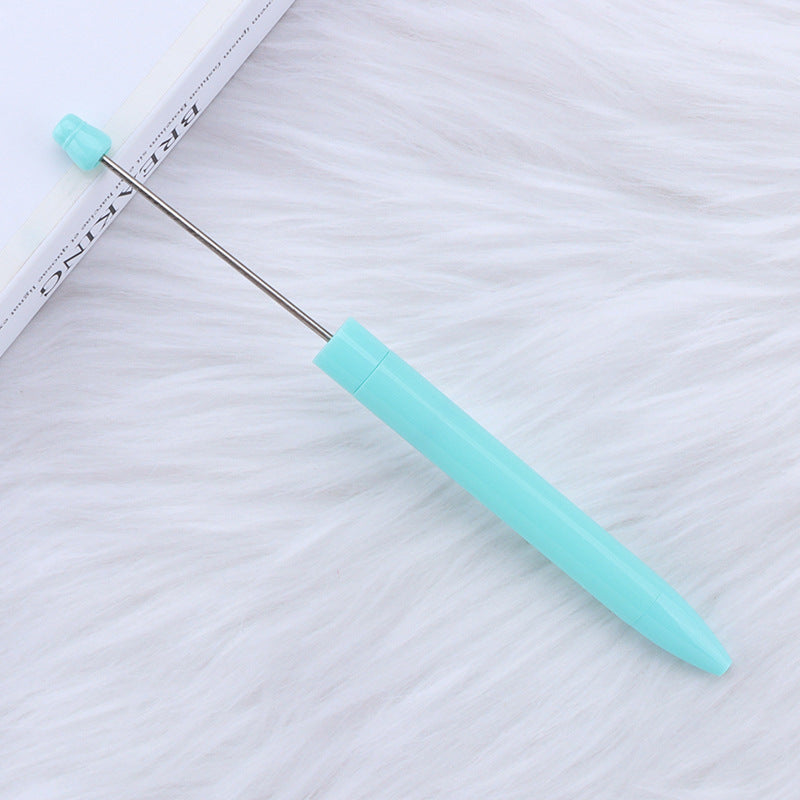 Wholesale 5pcs Beadable Pens Simple Plastic DIY Pen Office Supplies