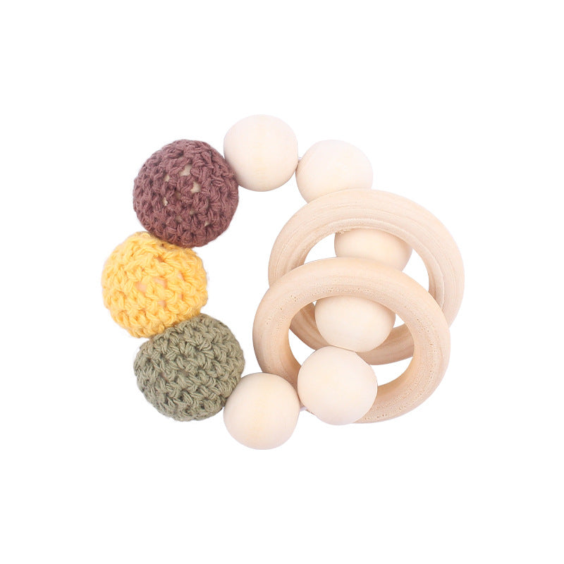 Wholesale DIY Yarn Ball Baby Teether Pacifier Chain