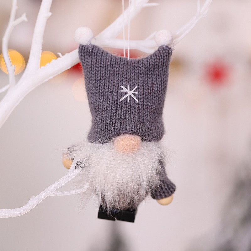 Wholesale Christmas Decoration Wool Knitted Faceless Doll