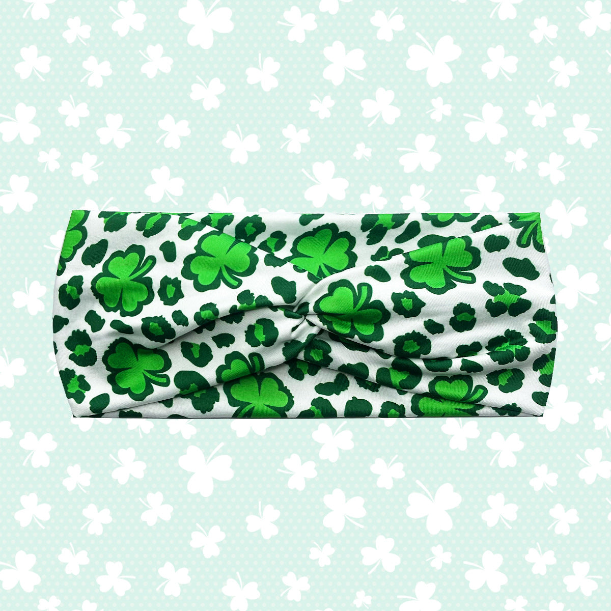 Wholesale St.  Patrick' s print cross clover elastic headband