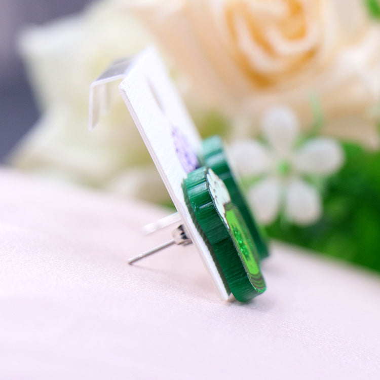 Wholesale St. Patrick's Day Beer Acrylic Earrings