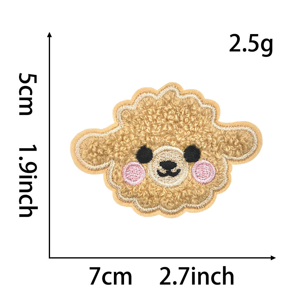 Wholesale Stylish Panda Embroidered Patch Self Adhesive Applique For Coats Trendy Fashion Accessory Boutique Gift For DIY Crafting