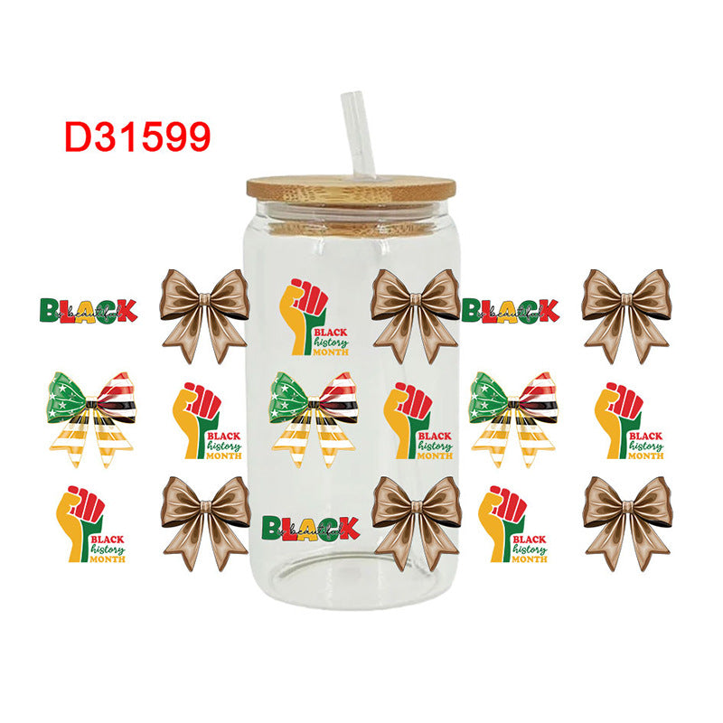 Wholesale Black History 16oz Cup UV DTF Wraps