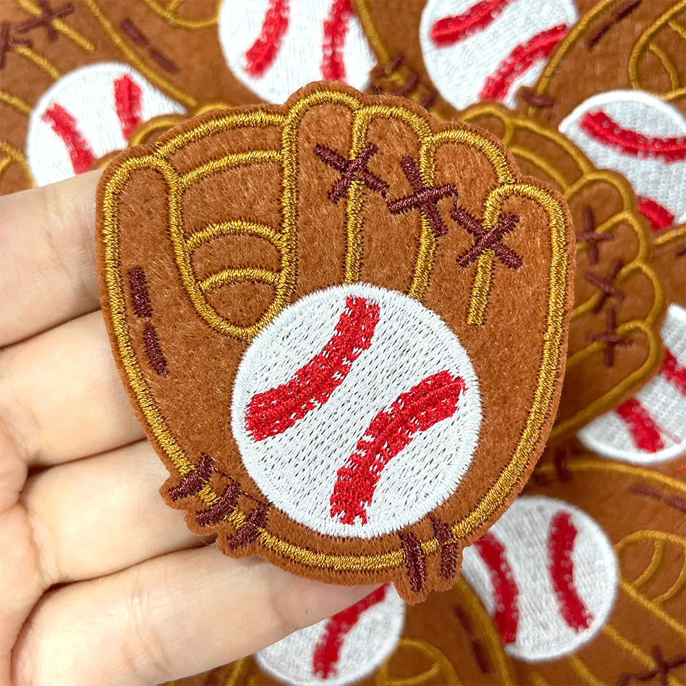 Wholesale Embroidered Iron On Baseball Glove Patch For Coats Trendy Fashion Accessory OLY Exclusive