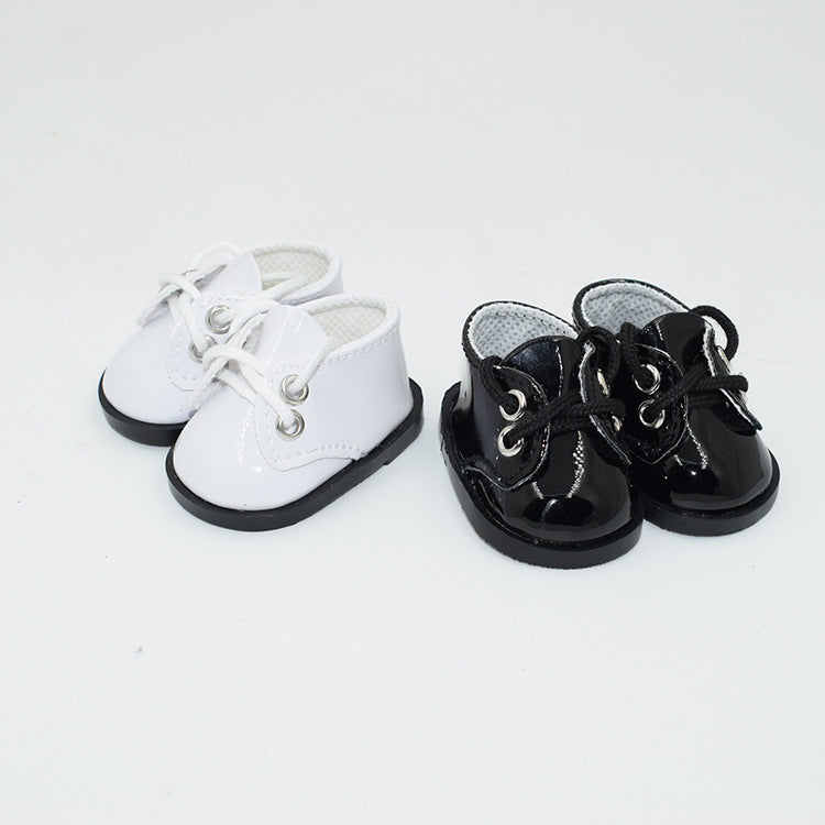 Wholesale Cute lace up leather shoes dolls toy shoes