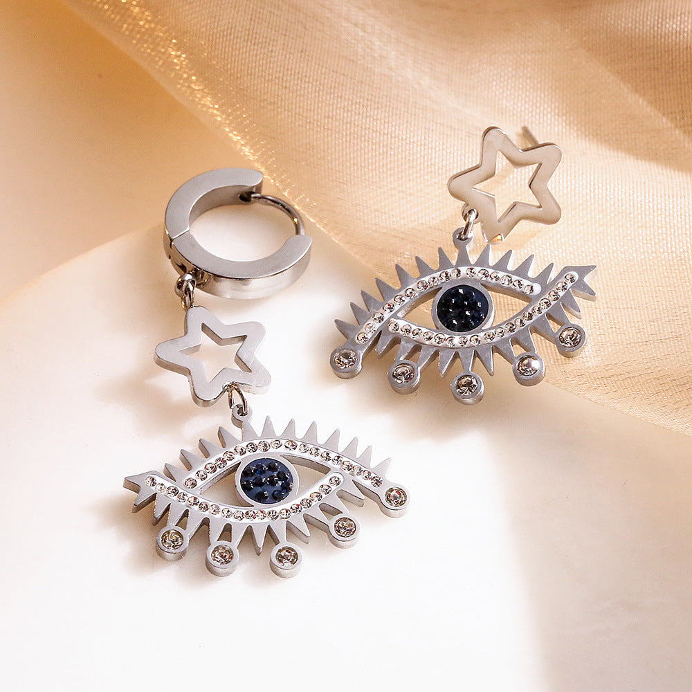 Pendientes de colgante de ojo de titanio de titanio de titanio al por mayor