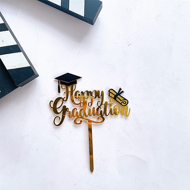 Wholesale  Acrylic Graduation Season Cake Topper Decoration