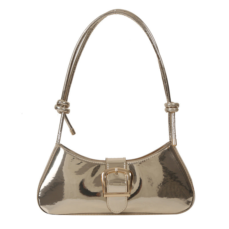 Wholesale Fashionable casual simple solid color texture underarm shoulder bag