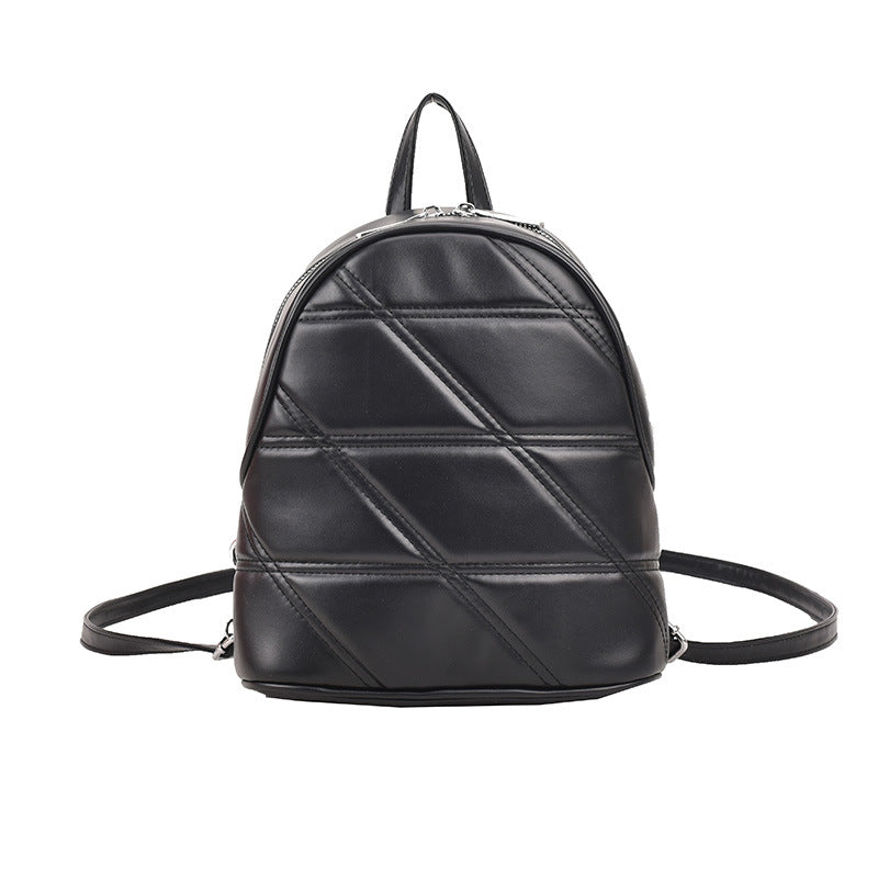 Wholesale Rhombus PU Leather Backpack