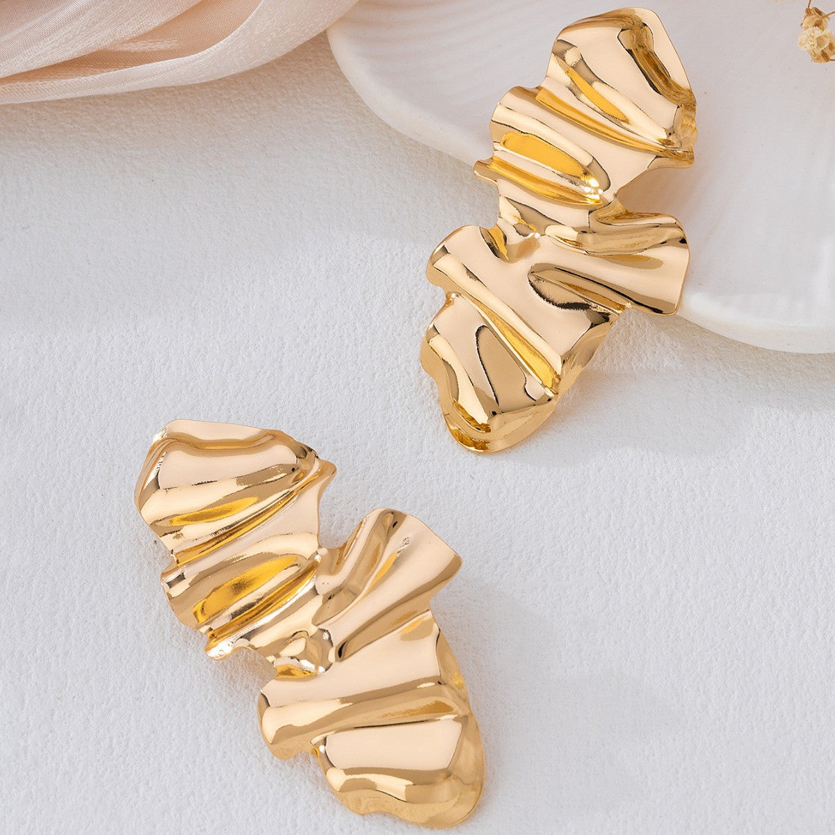 Wholesale Geometric Punk Women S Alloy Earrings Irregular Quadrilateral Fashion Jewelry Accessory Party Wear Gift Boutique Resale